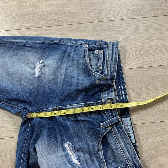 AG The Jodi High Rise Slim Flare Crop Distressed Jeans - Picture 11 of 12